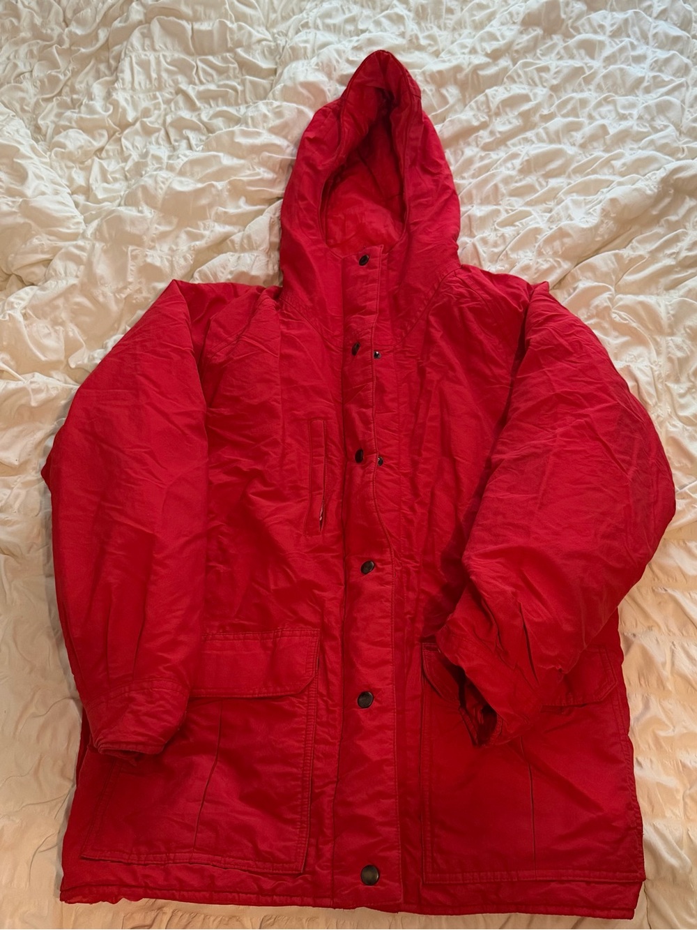 Cabelas Goretex Red Puffer Jacket Size Medium